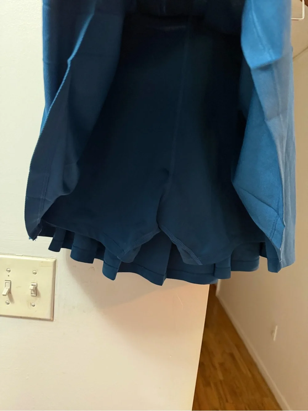 ASICS Teal Blue Pleated Skater Skirt